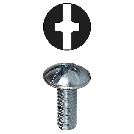 Dottie #6-32 x Phillips/Slotted Truss Machine Screw Kit, Zinc Plated Finish, Carbon Steel 632TCS